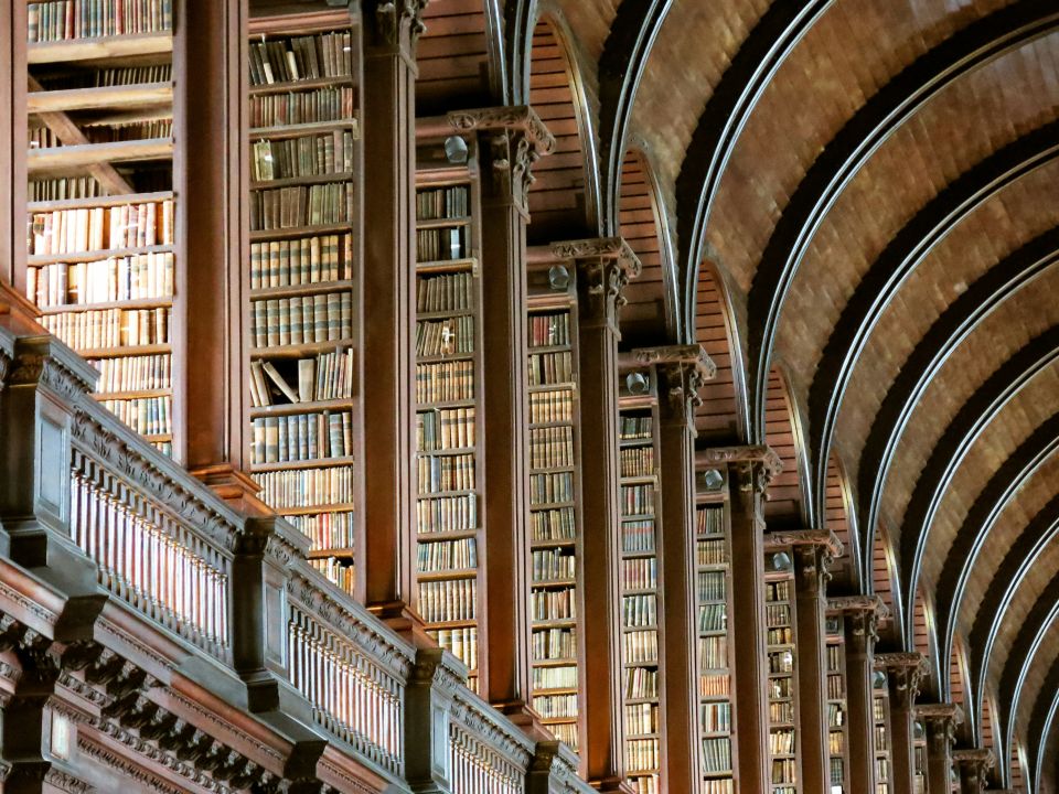 The Long Room library at Trinity College Dublin