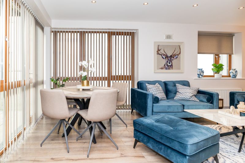 Living and dining area, New Ground Floor 2 Bedroom Apt