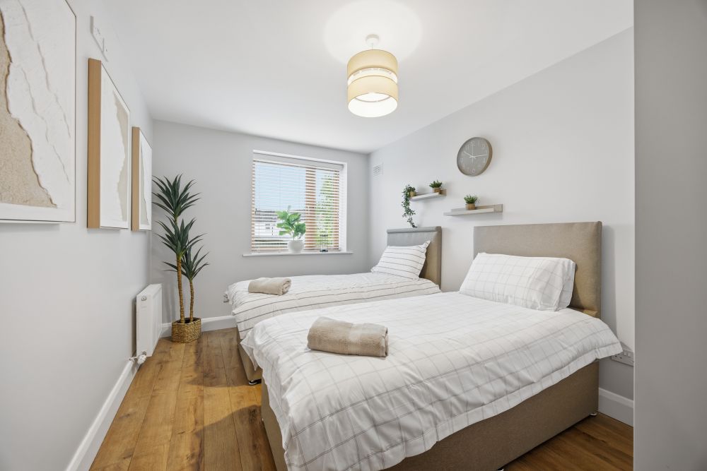 Second bedroom, Luxury Two Bedroom Apartment In Ashbourne