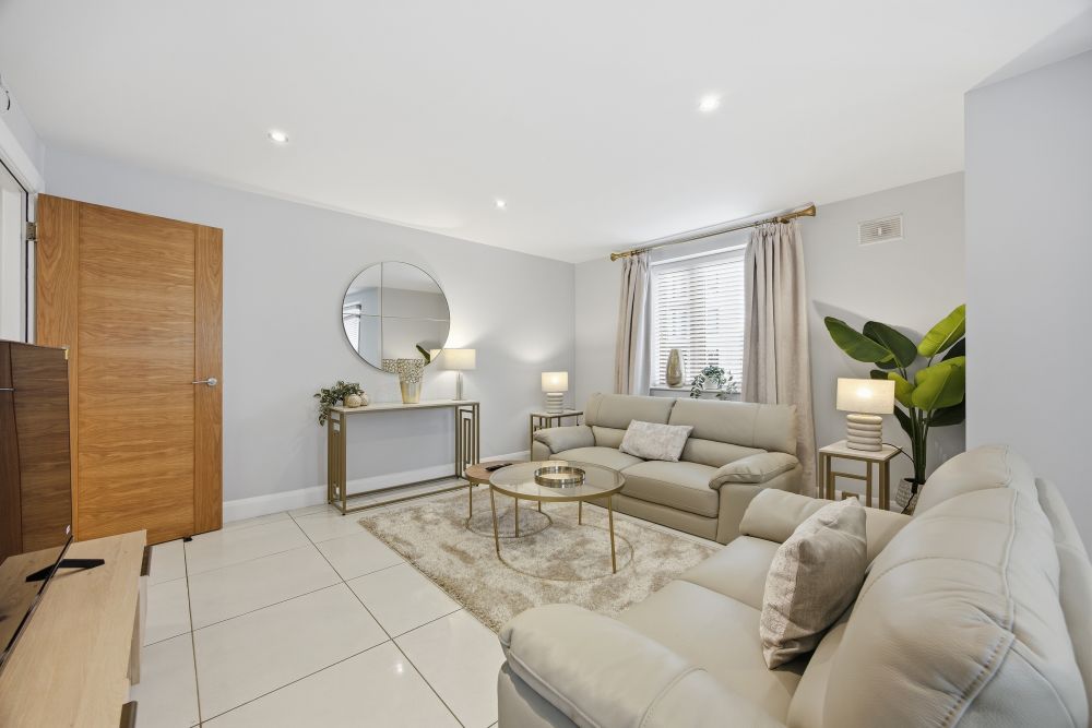 Living room, Luxury Two Bedroom Apartment In Ashbourne