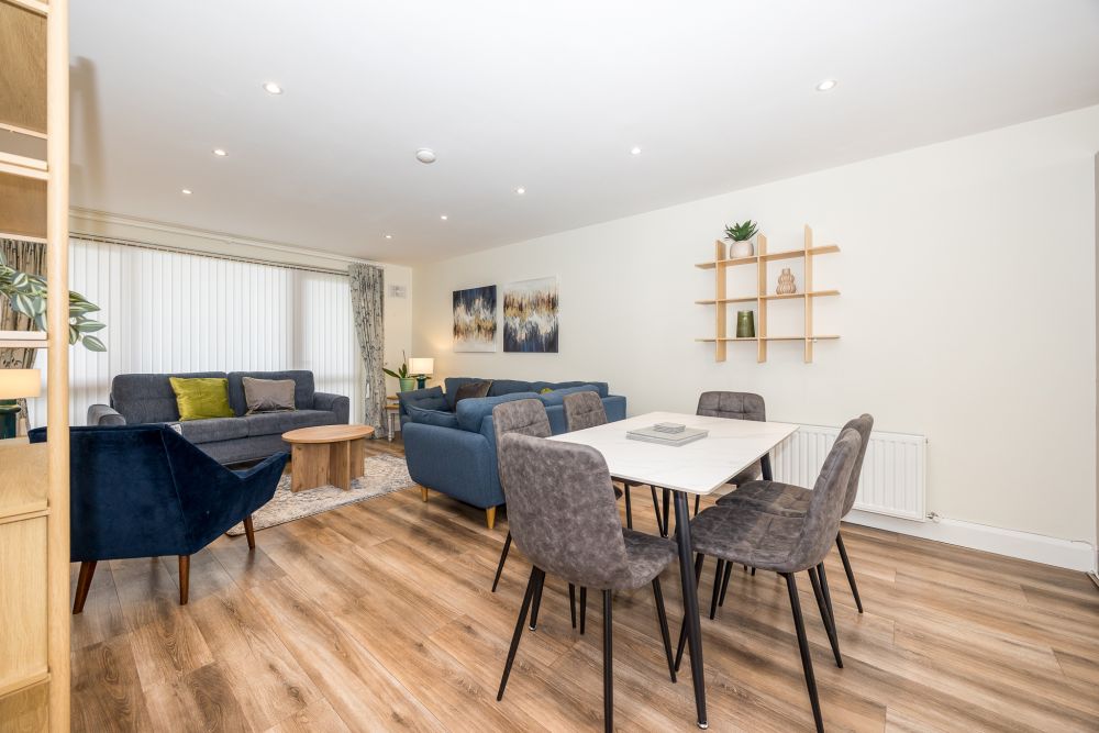 Living room, Elegant Two Bedroom Apartment On Ground Floor