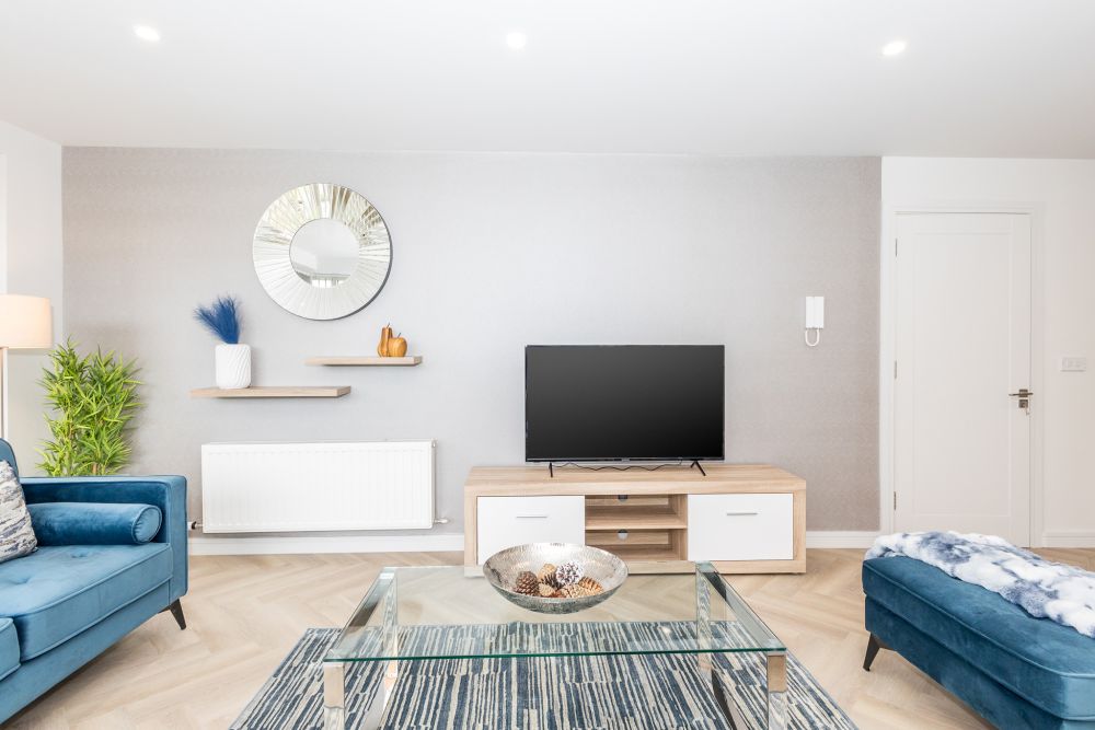 Living room, New Three Bedroom Apt Ashbourne