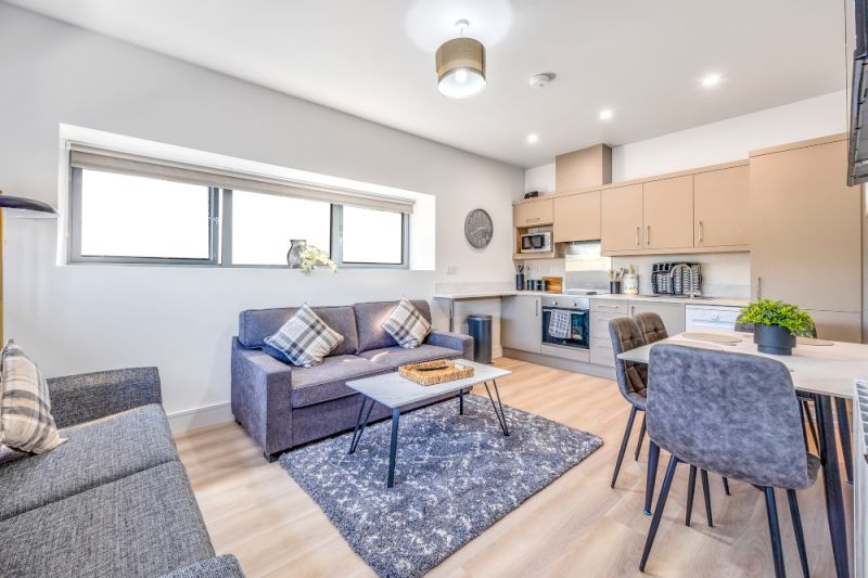Living room, Two Bedroom Apartment